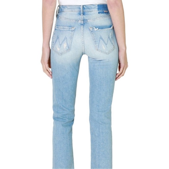 Mother Denim The Trickster Ankle Straight Leg Jean in An Icy Confession Size 26 - Picture 3 of 14